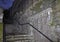 Old stairs made of stones on Kozala cemetery in Rijeka, one of the oldest cemetery in Europe.