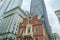 Old state house, historical building in downtown of Boston, Massachusetts USA