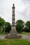 An old statue in Davenport, Iowa