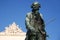 Old statue of Giuseppe Tartini in Piran, Slovenia