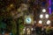 Old Steam Clock in Vancouver`s historic Gastown district at night