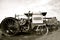 Old steam engines at a threshing show