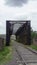 Old steel bridge in sierra de la ventana