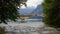 The old stone bridge on lake Bohinj, Slovenia