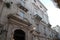 old stone building (palace ?) in syracuse in sicily (italy)