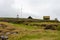 Old, stone building in Skansin historic fortress in Torshavn, Faroe Islands