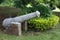 Old stone cannon as the decor of the Park.
