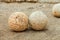 Old stone cannon balls