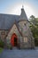 Old Stone Chapel with Halo from Sun