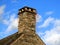 Old stone chimney