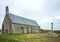 Old stone church on Pointe Saint-Mathieu in Brittany in France