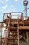 Old stone crushing plant. Gravel mill