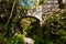 Old stone flying buttresses