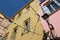 old stone habitation buildings in chania in crete (greece)