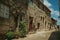 Old stone houses on deserted alley in Monsanto