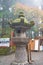 Old Stone lantern in Toshogu Shrine