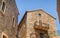 Old stone living houses facades, Sartene, Corsica