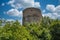 Old stone medieval Stephen Bathory tower in Kamianets-Podilskyi fortress, Ukraine