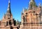 Old stone pagodas at In Dien, Myanmar