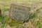 Old stone Public footpath marker.