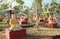 Old stone statues of Buddha, Bodhi Tataung, Monywa, Myanmar