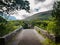 Old stone stone bridge scenery in Killarney national park in Ireland