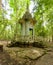 Old stone temple deep in jungle Asia