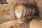 These old stone vases in the caves below Requena were used for the storage of wine, Spain