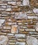 Old stone wall background cobblestones