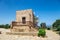 Old stone windmill near the monastery Toplou, Crete