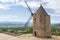 Old stone windmill in Saint Saturnin les Apt