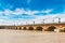 Old stony bridge in Bordeaux