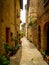 Old street in Colle Val d`Elsa Italy