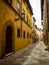 Old street in Colle Val d`Elsa Italy