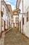 Old street on colonial and historic village of Ouro Preto