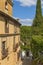 The old street with House of the Moorish King. Exterior historic architecture of 18th century. Ronda, Andalusia, Spain