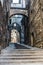 Old street in Narni, a medieval Italian city