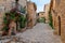 The old street in the old village. Siurana, Catalonia