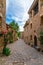 The old street in the old village. Siurana, Catalonia