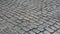 Old street pavers textured background. Path paving panoramic surface