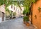 Old street in Trastevere in Rome