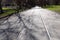 Old Streetcar Tracks on Residential Road