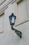 Old streetlight lantern in Prague
