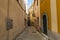 The old streets of the ancient town of Labin, Croatia.
