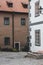 Old streets with beautiful buildings in Cesky Krumlov