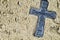 Old style cross, 18th century vintage Orthodox religious sign