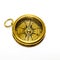 Old style gold compass