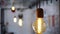 Old-style halogen lamp in retro style