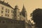 Old style photo of Royal Wawel Castle, Cracow