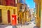 Old style post box in Valletta, Malta